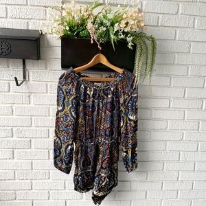 Band of Gypsies Colorful Patterned Romper Size S